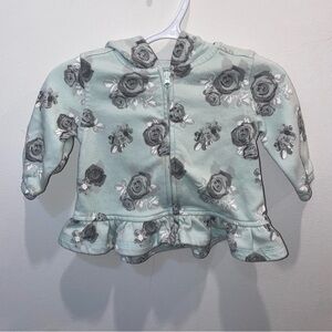 5/$15 George Blue Baby Sweater and Gray Floral